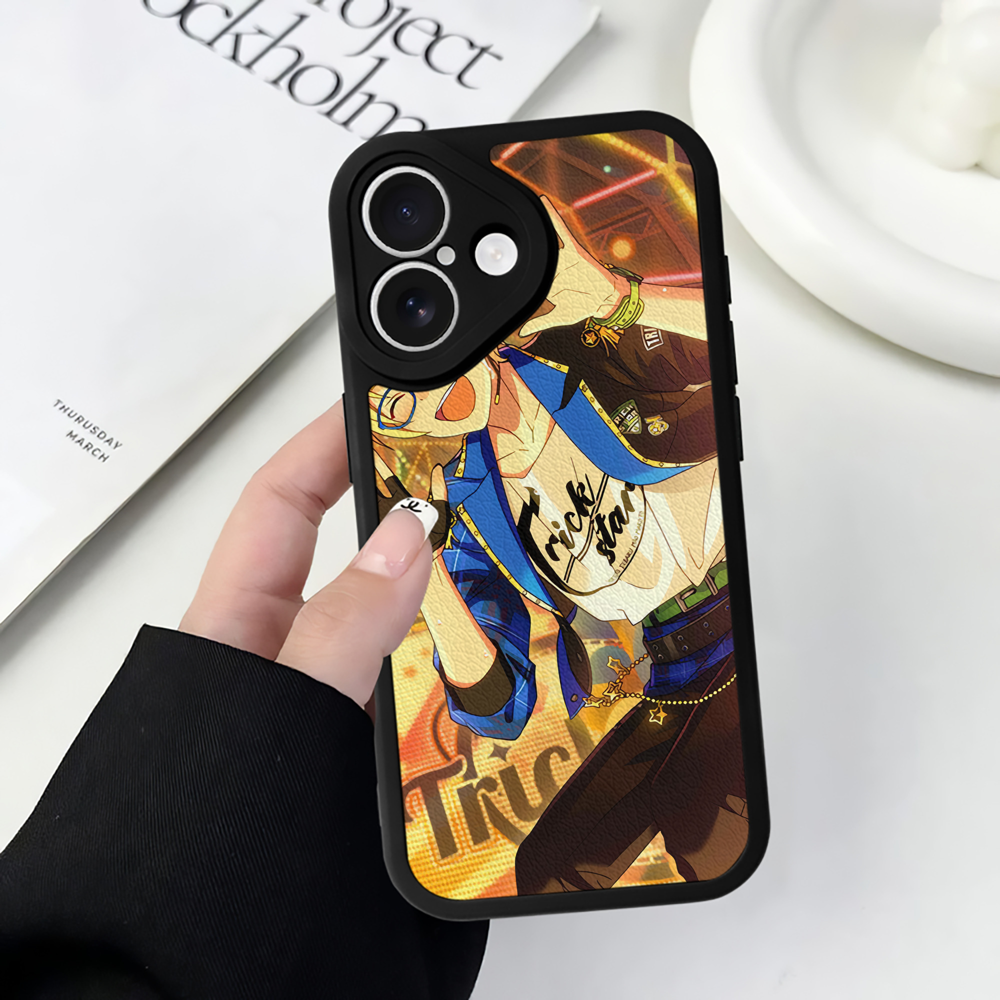 （画像用） あんさんぶるスターズ! Ensemble Stars 【iPhone 16シリーズ対応】シリコンスマホケース（レザー調） 材質：シリコン
